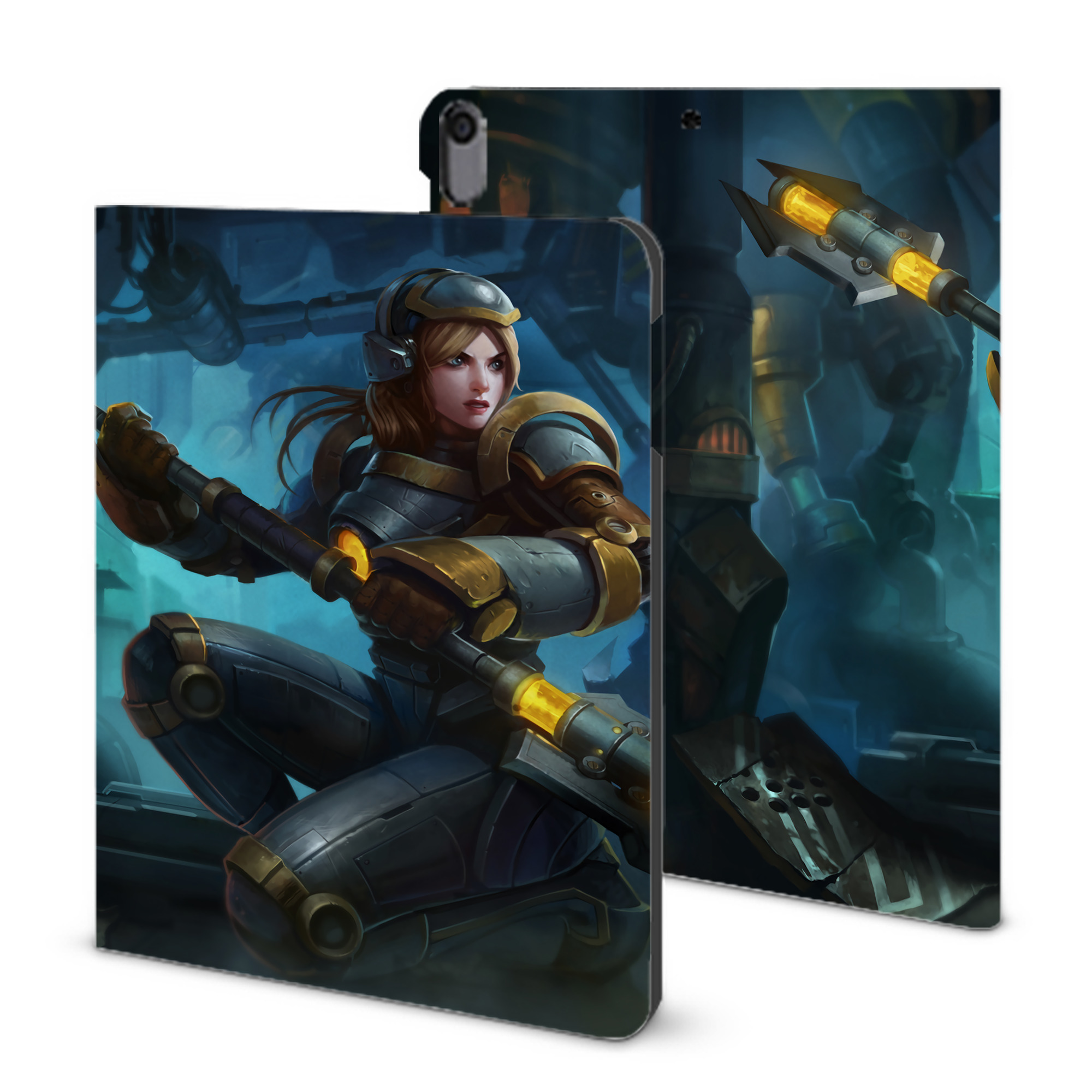 （画像用） リーグ・オブ・レジェンド League of Legends LOL IPad ケース ブック型 PUレザー TPU 耐衝撃 軽量 薄型 ペン収納なし 全面保護 IPad 各モデル対応